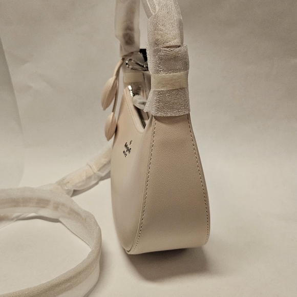 Kate Spade New York Nova Braided Strap Shoulder Leather Bag Heart Charm NWT Pink - Picture 4 of 7